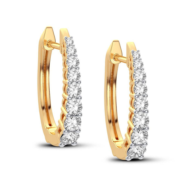 10K Yellow Gold 0.27CT Diamond Stud Earrings