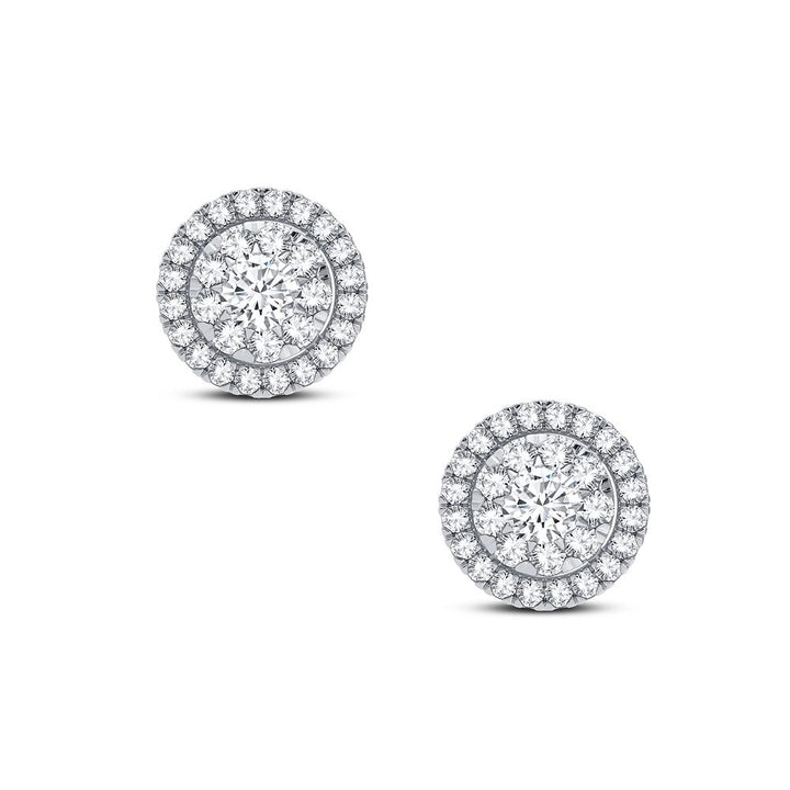 14K White Gold 0.40CT Diamond Earrings