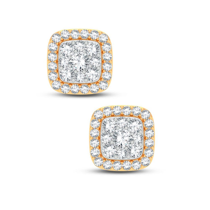 14K Yellow Gold 0.25CT Diamond Earrings