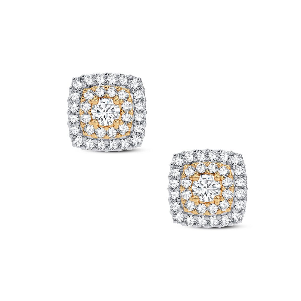 14K Yellow Gold 0.20CT Diamond Earrings