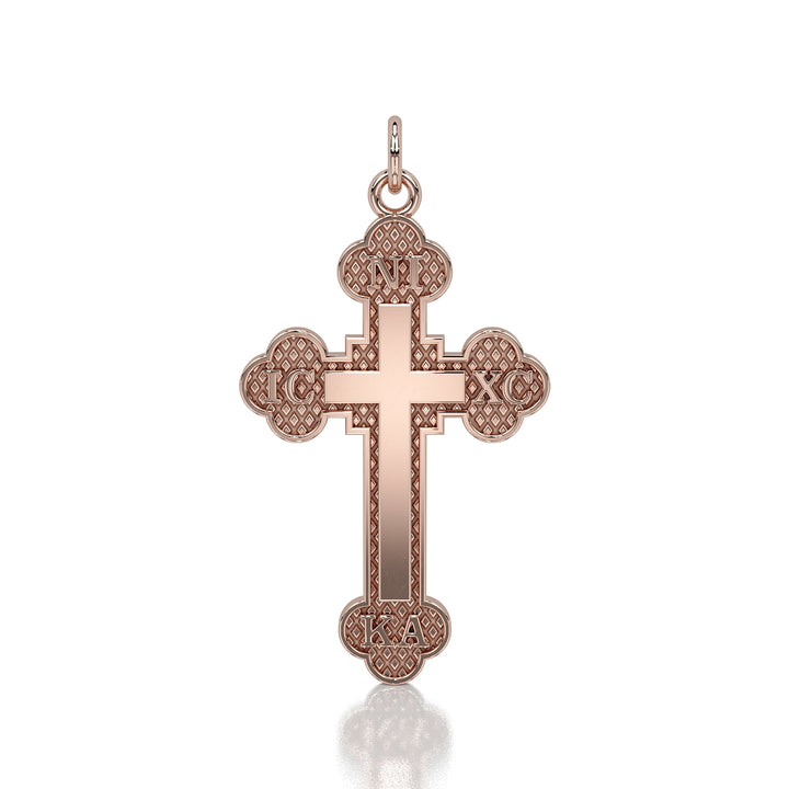 Greek Baptismal Cross (Del Rey Signature Studding)