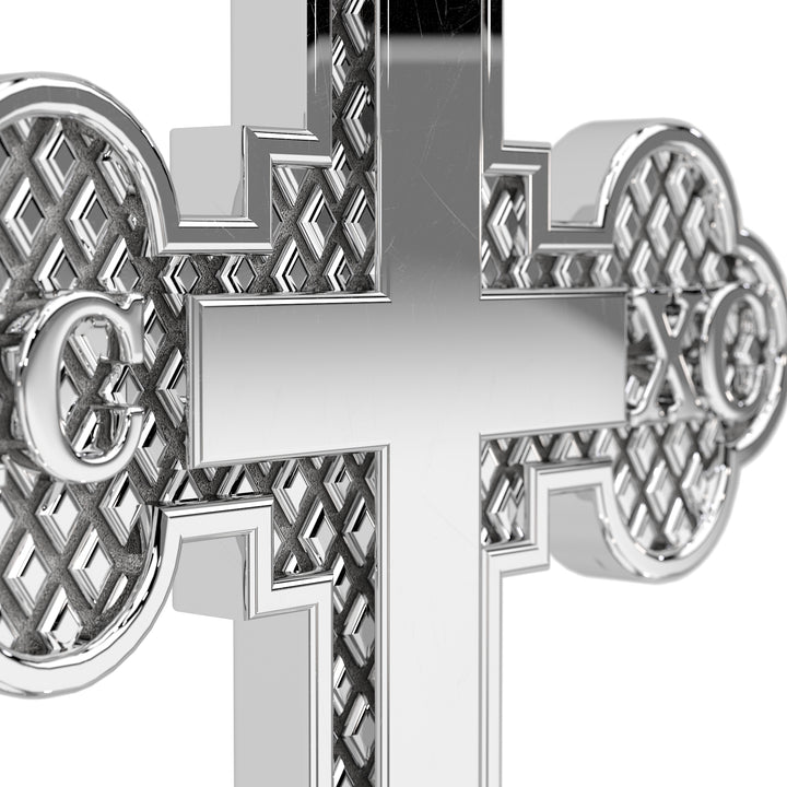 Greek Baptismal Cross (Del Rey Signature Studding)