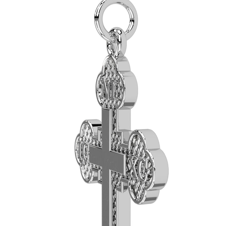 Greek Baptismal Cross (Del Rey Signature Studding)