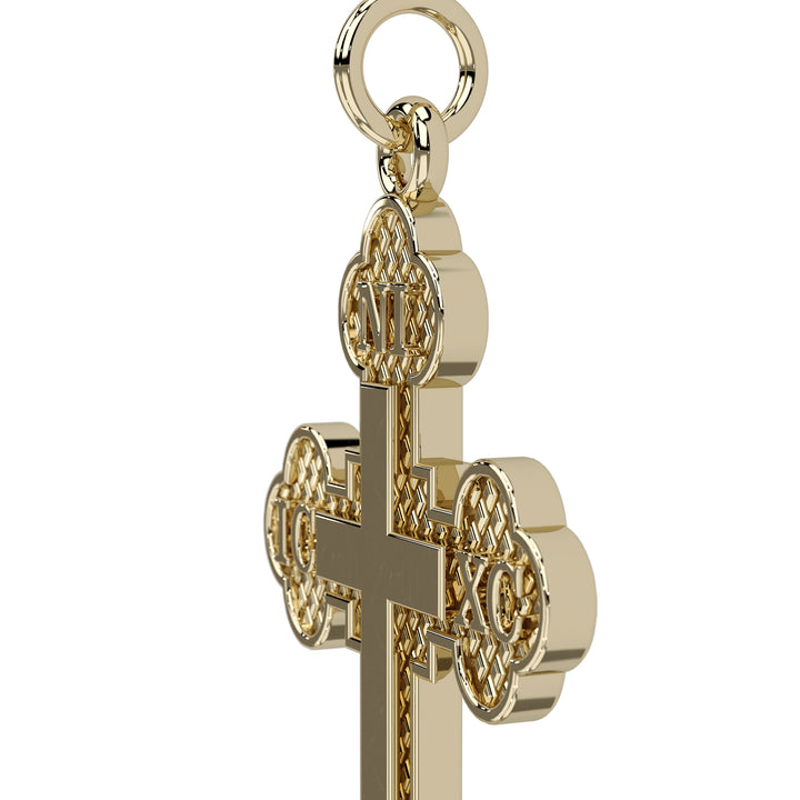 Greek Baptismal Cross (Del Rey Signature Studding)